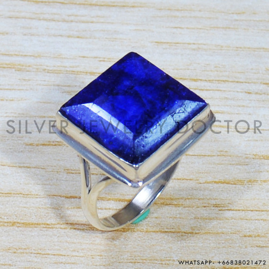 Sapphire 925 Sterling Silver Ring (SJWR-1574)