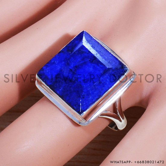 Sapphire 925 Sterling Silver Ring (SJWR-1574)