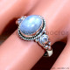 Rainbow Moonstone 925 Sterling Silver Ring (SJWR-1583) Rainbow Moonstone 925 Sterling Silver Ring (SJWR-1583)