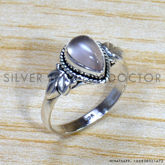 Rose Quartz 925 Sterling Silver Ring (SJWR-1589) Rose Quartz 925 Sterling Silver Ring (SJWR-1589)