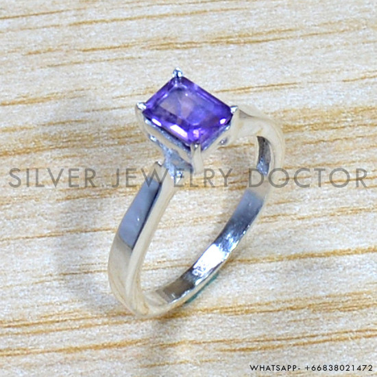 Amethyst 925 Sterling Silver Ring (SJWR-1595) Amethyst 925 Sterling Silver Ring (SJWR-1595)