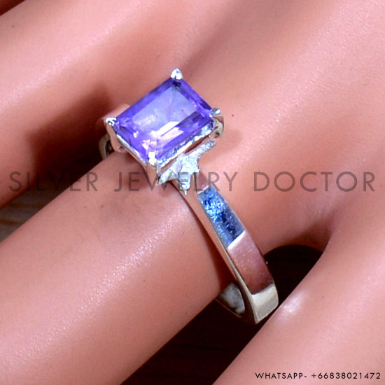 Amethyst 925 Sterling Silver Ring (SJWR-1595) Amethyst 925 Sterling Silver Ring (SJWR-1595)