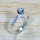 925 Sterling Silver Semi Precious Jewelry Labradorite Gemstone Ring SJWR-1597