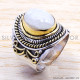 Rainbow Moonstone 925 Sterling Silver Ring (SJWR-160) Rainbow Moonstone 925 Sterling Silver Ring (SJWR-160)