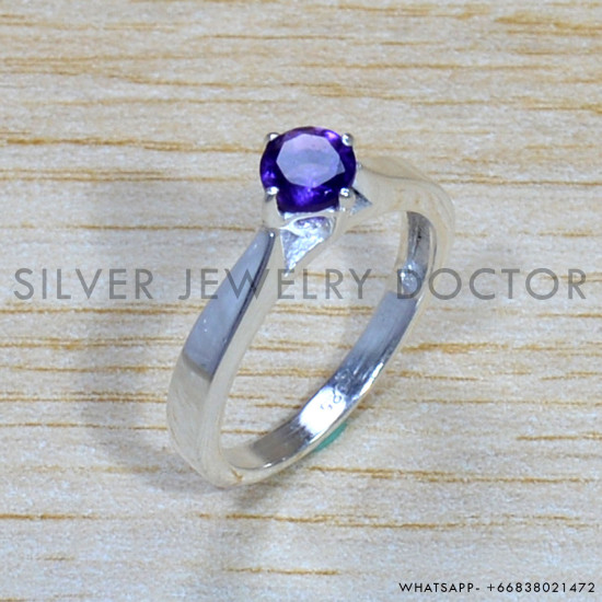 Amethyst 925 Sterling Silver Ring (SJWR-1603) Amethyst 925 Sterling Silver Ring (SJWR-1603)
