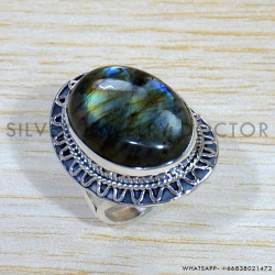 Labradorite 925 Sterling Silver Ring (SJWR-1618)