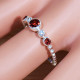 Beautiful Garnet Gemstone 925 Sterling Silver Jewelry Ring SJWR-1622