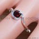 Garnet 925 Sterling Silver Ring (SJWR-1625) Garnet 925 Sterling Silver Ring (SJWR-1625)