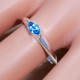 925 Sterling Silver Royal Jewelry Exotic Blue Topaz Gemstone Ring SJWR-1629
