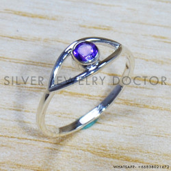Amethyst 925 Sterling Silver Ring (SJWR-1630)