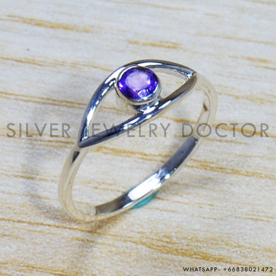Amethyst 925 Sterling Silver Ring (SJWR-1630) Amethyst 925 Sterling Silver Ring (SJWR-1630)
