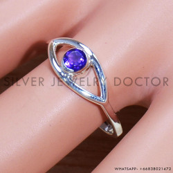 Amethyst 925 Sterling Silver Ring (SJWR-1630)