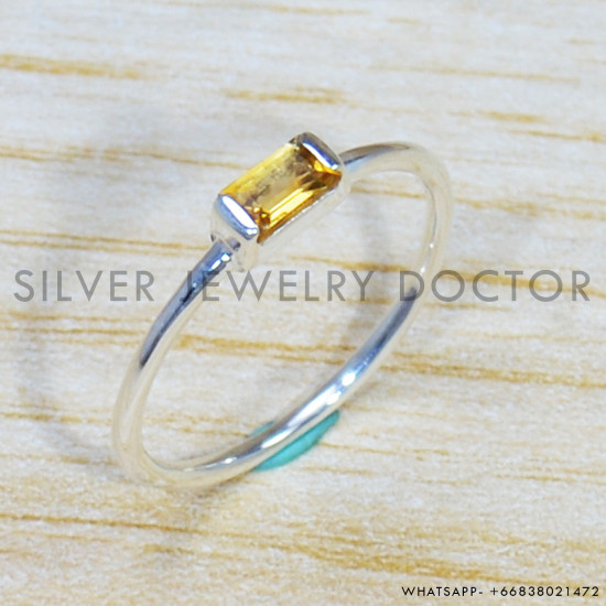 Citrine 925 Sterling Silver Ring (SJWR-1633) Citrine 925 Sterling Silver Ring (SJWR-1633)