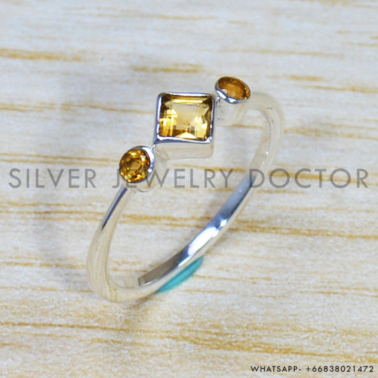 Citrine 925 Sterling Silver Ring (SJWR-1634) Citrine 925 Sterling Silver Ring (SJWR-1634)