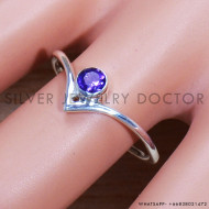 Amethyst 925 Sterling Silver Ring (SJWR-1637) Amethyst 925 Sterling Silver Ring (SJWR-1637)