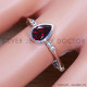 Garnet 925 Sterling Silver Ring (SJWR-1639) Garnet 925 Sterling Silver Ring (SJWR-1639)