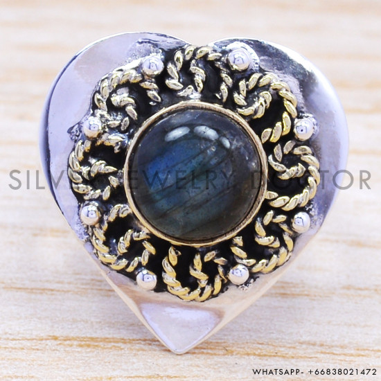 Labradorite 925 Sterling Silver Ring (SJWR-164) Labradorite 925 Sterling Silver Ring (SJWR-164)