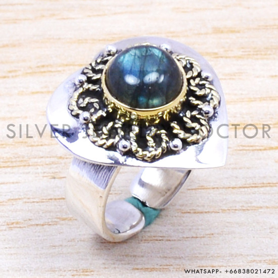 Labradorite 925 Sterling Silver Ring (SJWR-164) Labradorite 925 Sterling Silver Ring (SJWR-164)