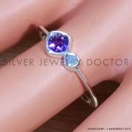 Amethyst 925 Sterling Silver Ring (SJWR-1640) Amethyst 925 Sterling Silver Ring (SJWR-1640)