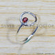Garnet 925 Sterling Silver Ring (SJWR-1643) Garnet 925 Sterling Silver Ring (SJWR-1643)