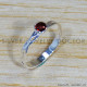 Garnet 925 Sterling Silver Ring (SJWR-1645)