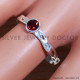 Garnet 925 Sterling Silver Ring (SJWR-1645)