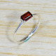 Beautiful Garnet Gemstone 925 Sterling Silver Light Weight Jewelry Ring SJWR-1646