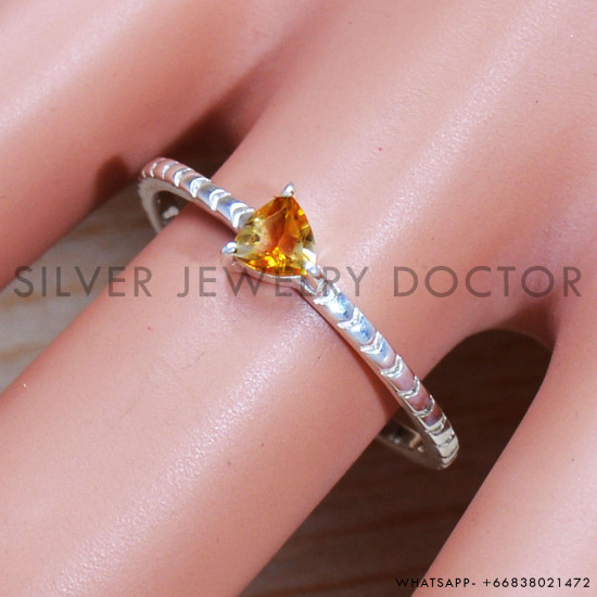 Citrine 925 Sterling Silver Ring (SJWR-1648) Citrine 925 Sterling Silver Ring (SJWR-1648)