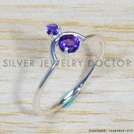 Amethyst 925 Sterling Silver Ring (SJWR-1656) Amethyst 925 Sterling Silver Ring (SJWR-1656)