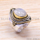 Rainbow Moonstone 925 Sterling Silver Ring (SJWR-166) Rainbow Moonstone 925 Sterling Silver Ring (SJWR-166)