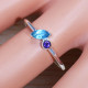 Blue Topaz And Amethyst Gemstone 925 Sterling Silver Jewelry Ring SJWR-1660