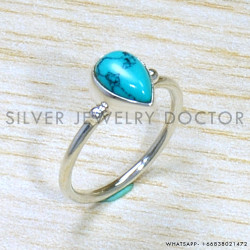 Turquoise 925 Sterling Silver Ring (SJWR-1667)