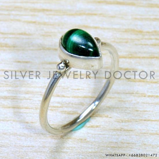 Malachite 925 Sterling Silver Ring (SJWR-1668) Malachite 925 Sterling Silver Ring (SJWR-1668)