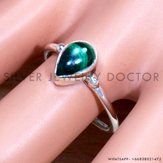 Malachite 925 Sterling Silver Ring (SJWR-1668) Malachite 925 Sterling Silver Ring (SJWR-1668)