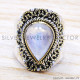 Rainbow Moonstone 925 Sterling Silver Ring (SJWR-167) Rainbow Moonstone 925 Sterling Silver Ring (SJWR-167)