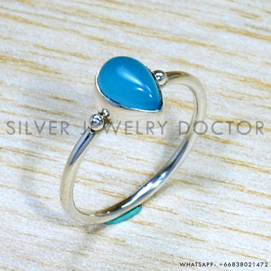Chalcedony 925 Sterling Silver Ring (SJWR-1672) Chalcedony 925 Sterling Silver Ring (SJWR-1672)
