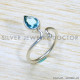 Blue Topaz 925 Sterling Silver Ring (SJWR-1673) Blue Topaz 925 Sterling Silver Ring (SJWR-1673)