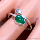 Green Onyx 925 Sterling Silver Ring (SJWR-1674) Green Onyx 925 Sterling Silver Ring (SJWR-1674)