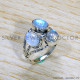Rainbow Moonstone 925 Sterling Silver Ring (SJWR-1678)