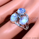 Rainbow Moonstone 925 Sterling Silver Ring (SJWR-1678)