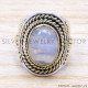 Rainbow Moonstone 925 Sterling Silver Ring (SJWR-168) Rainbow Moonstone 925 Sterling Silver Ring (SJWR-168)