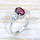 Garnet 925 Sterling Silver Ring (SJWR-1688)