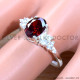 Garnet 925 Sterling Silver Ring (SJWR-1688)