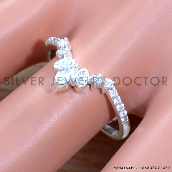 Zircon Gemstone Indian 925 Sterling Silver Jewelry Rings SJWR-1695