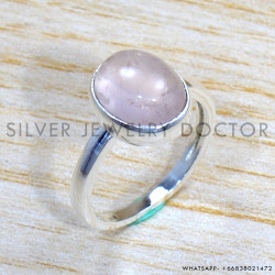 Rose Quartz 925 Sterling Silver Ring (SJWR-1696) Rose Quartz 925 Sterling Silver Ring (SJWR-1696)