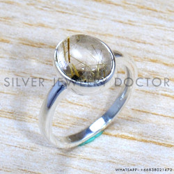 Golden Rutile 925 Sterling Silver Ring (SJWR-1697) Golden Rutile 925 Sterling Silver Ring (SJWR-1697)