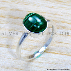 Malachite 925 Sterling Silver Ring (SJWR-1698) Malachite 925 Sterling Silver Ring (SJWR-1698)