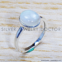 Rainbow Moonstone 925 Sterling Silver Ring (SJWR-1699) Rainbow Moonstone 925 Sterling Silver Ring (SJWR-1699)