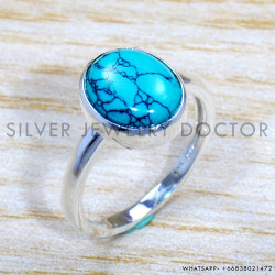 Turquoise 925 Sterling Silver Ring (SJWR-1700) Turquoise 925 Sterling Silver Ring (SJWR-1700)