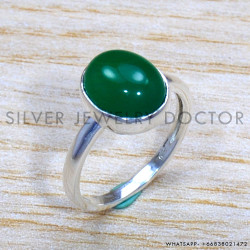 Green Onyx 925 Sterling Silver Ring (SJWR-1703) Green Onyx 925 Sterling Silver Ring (SJWR-1703)